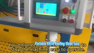 Elektrische tragbare KR18-Dachbahn-Rollformmaschine