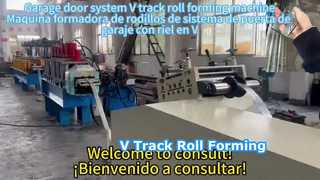 Garagentor-V-Schienen-Rollformmaschine